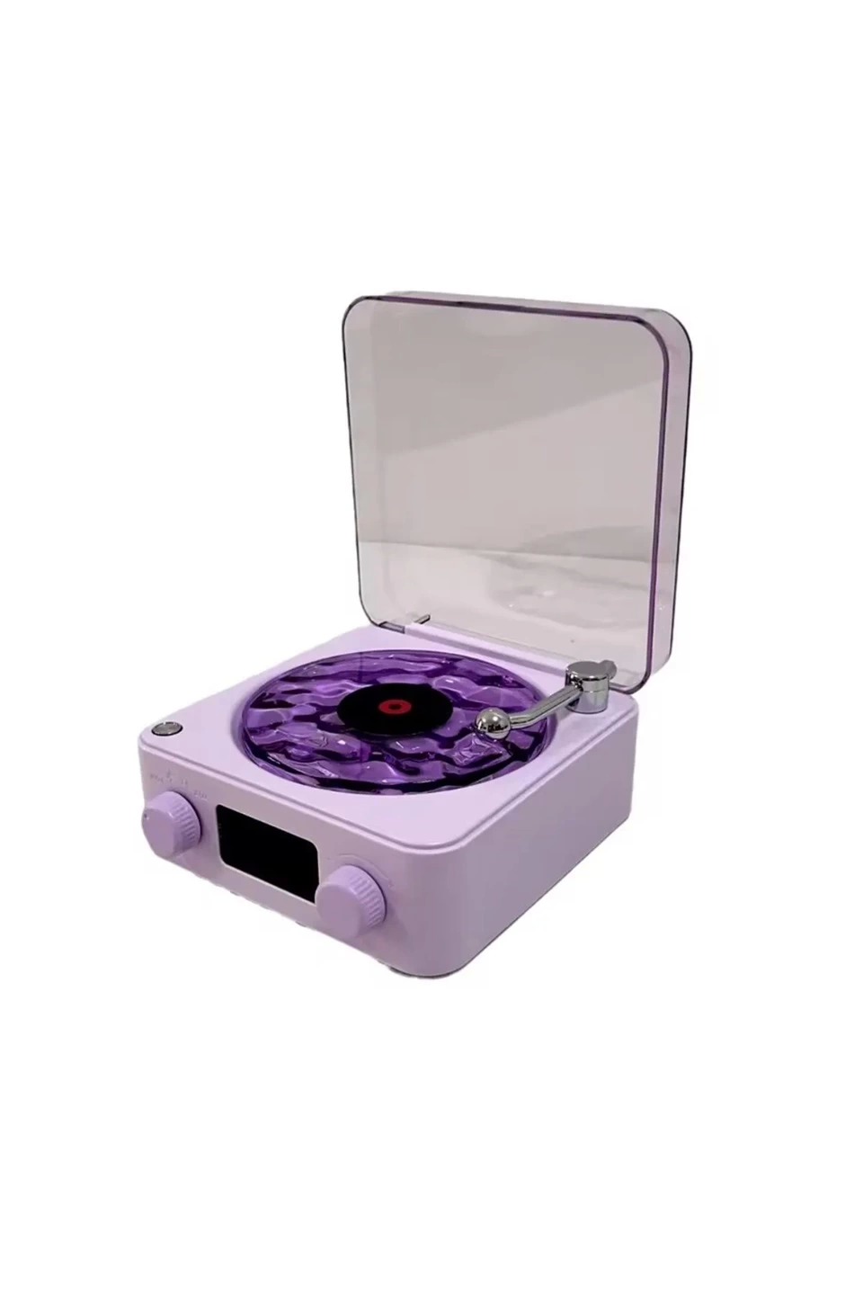 Waves Nostalji Plak Görünümlü Bluetooth Hoparlör 3d Ses Dalgası Retro Müzik Plak Mor - Lisinya Waves Nostalji Plak Görünümlü Bluetooth Hoparlör 3d Ses Dalgası Retro Müzik Plak Mor - Lisinya