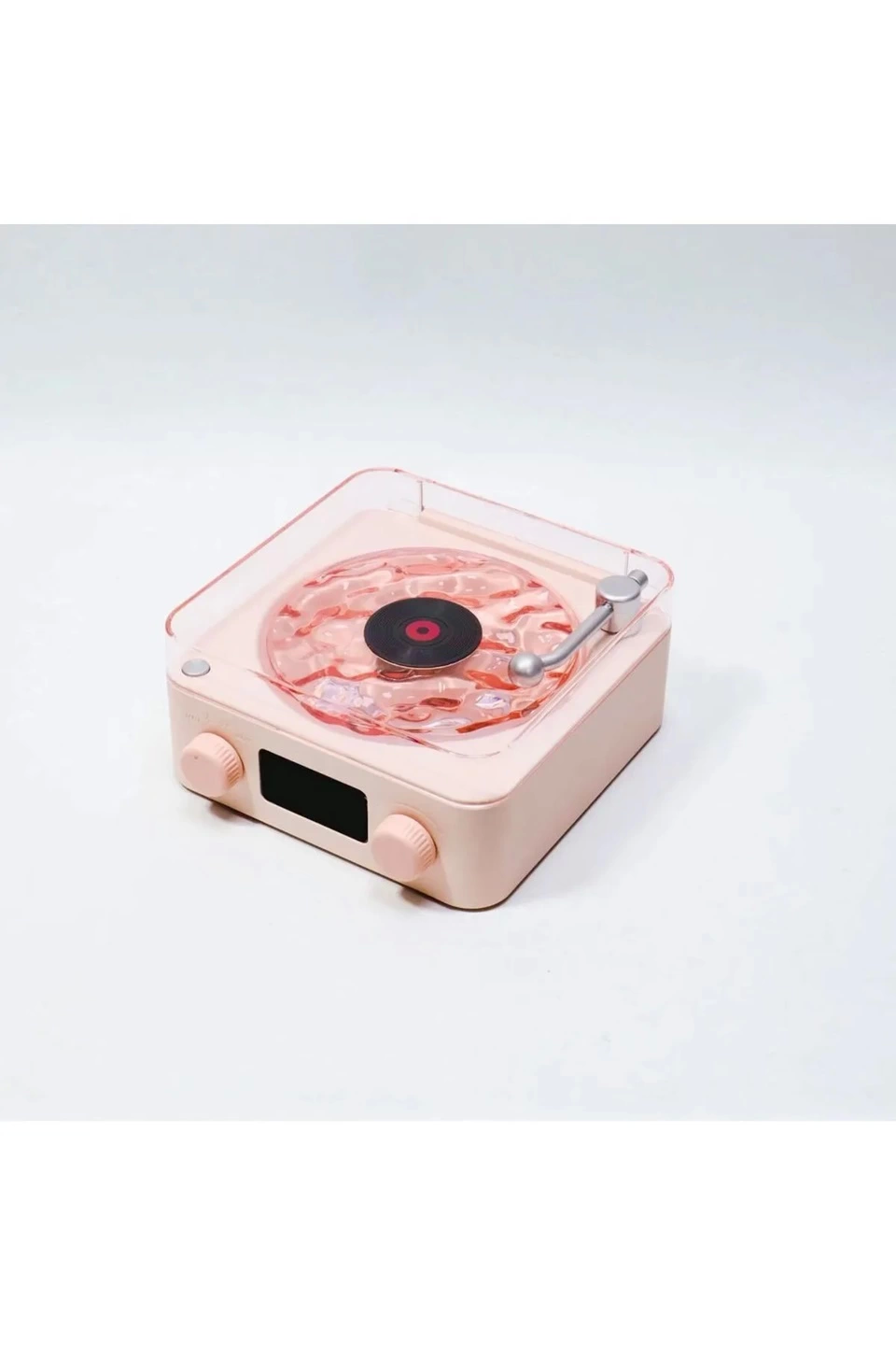 Waves Nostalji Plak Görünümlü Bluetooth Hoparlör 3d Ses Dalgası Retro Müzik Plak Pembe - Lisinya Waves Nostalji Plak Görünümlü Bluetooth Hoparlör 3d Ses Dalgası Retro Müzik Plak Pembe - Lisinya