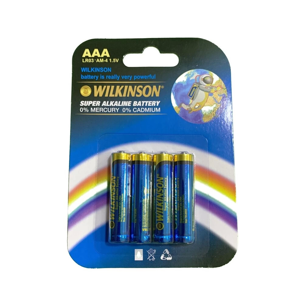 Wılkınson Aaa Lr03 Am-4 4'lü 1.5 V Süper Alkalin İnce Pil - Lisinya Wılkınson Aaa Lr03 Am-4 4'lü 1.5 V Süper Alkalin İnce Pil - Lisinya
