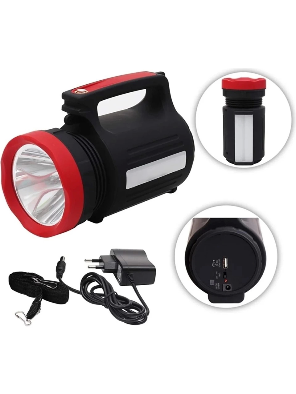 Wıson Ws-3580 Uzun Menzilli Led El Feneri 28saat Çalışma Süresi 10watt - Lisinya