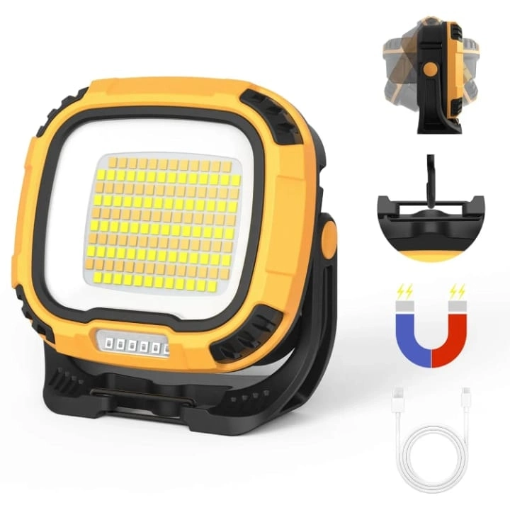 Wison Ws-582 Powerbank Özellikli Tripod Bağlantılı Mıknatıslı 3500 Lümen Usb Şarjlı Çalışma Feneri - Lisinya