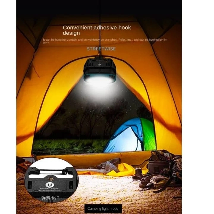 Wison Ws-582 Powerbank Özellikli Tripod Bağlantılı Mıknatıslı 3500 Lümen Usb Şarjlı Çalışma Feneri - Lisinya