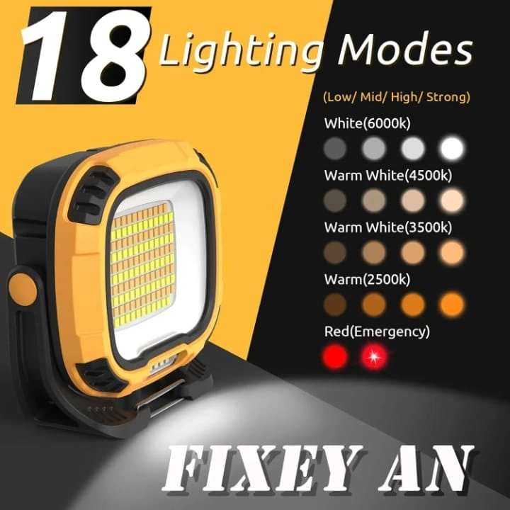 Wison Ws-582 Powerbank Özellikli Tripod Bağlantılı Mıknatıslı 3500 Lümen Usb Şarjlı Çalışma Feneri - Lisinya