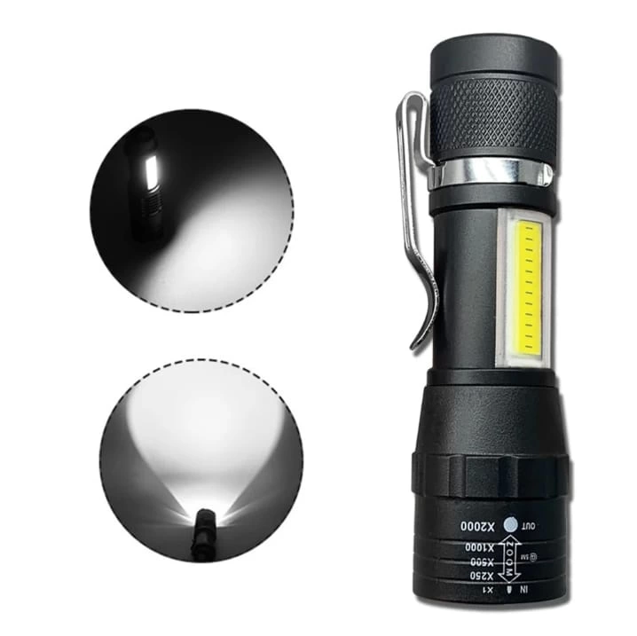 Wuben Wb-017 Zoomlu Şarjlı Cob Led Güçlü El Feneri - Lisinya Wuben Wb-017 Zoomlu Şarjlı Cob Led Güçlü El Feneri - Lisinya