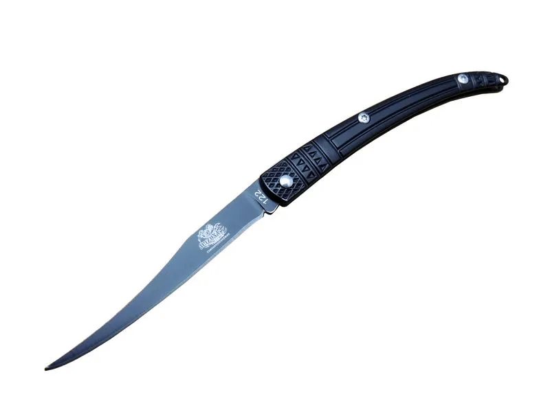 Y 122 Siyah Kılçık Outdoor Çakı 16cm - Manuel, İşlemeli Sap - Lisinya Y 122 Siyah Kılçık Outdoor Çakı 16cm - Manuel, İşlemeli Sap - Lisinya