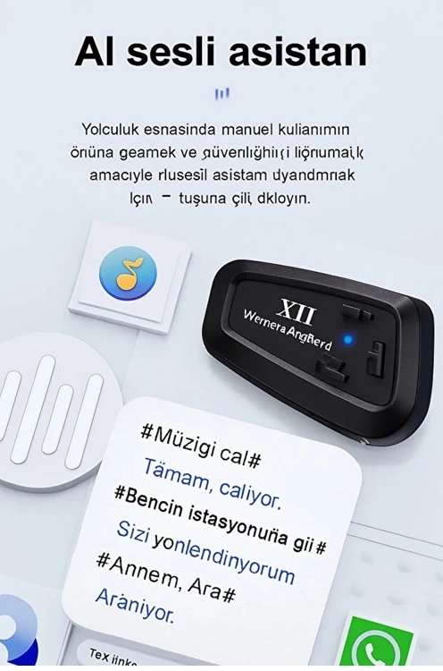 Y11 Bluetooth Kulaklık Mikrofonlu Motosiklet Kulaklığı İntercom Bt 5.3 - Lisinya Y11 Bluetooth Kulaklık Mikrofonlu Motosiklet Kulaklığı İntercom Bt 5.3 - Lisinya