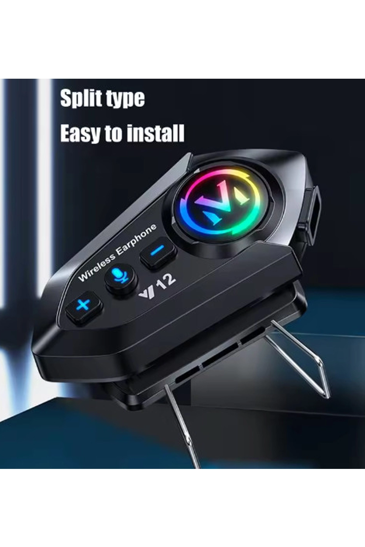 Y12 Motor Kask Kulaklık Rgb Modlu Radyolu Motosiklet Kulaklık 5.3 Bluetooth Intercom - Lisinya Y12 Motor Kask Kulaklık Rgb Modlu Radyolu Motosiklet Kulaklık 5.3 Bluetooth Intercom - Lisinya