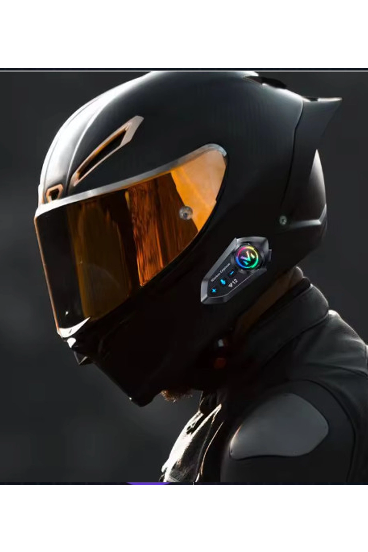 Y12 Motor Kask Kulaklık Rgb Modlu Radyolu Motosiklet Kulaklık 5.3 Bluetooth Intercom - Lisinya Y12 Motor Kask Kulaklık Rgb Modlu Radyolu Motosiklet Kulaklık 5.3 Bluetooth Intercom - Lisinya