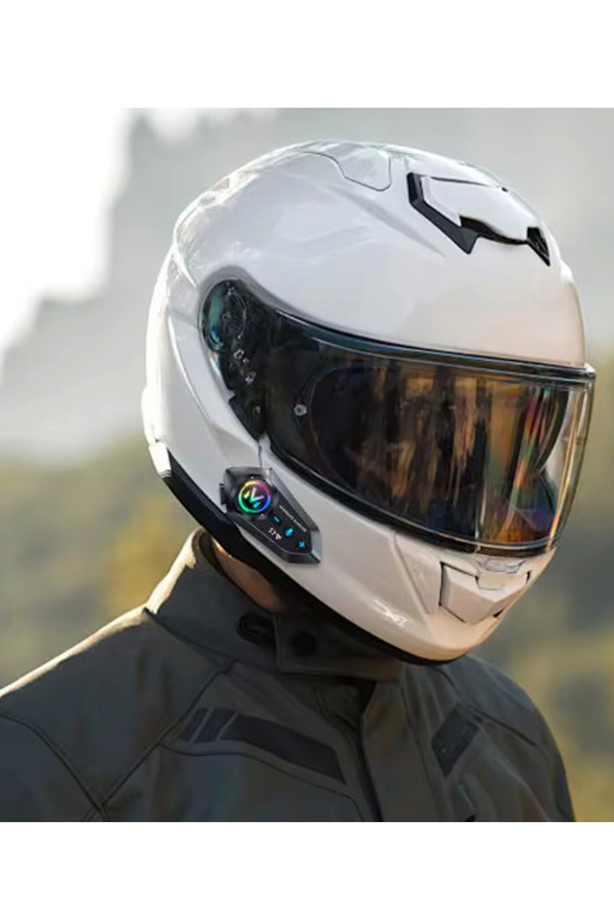 Y12 Motor Kask Kulaklık Rgb Modlu Radyolu Motosiklet Kulaklık 5.3 Bluetooth Intercom - Lisinya Y12 Motor Kask Kulaklık Rgb Modlu Radyolu Motosiklet Kulaklık 5.3 Bluetooth Intercom - Lisinya