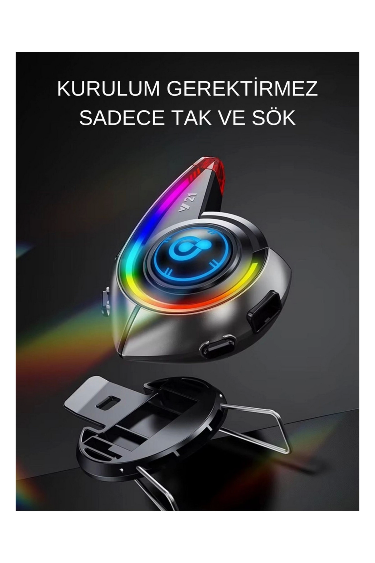 Y21 Rgb Işık Efektli Intercom Bluetooth Motosiklet Kask Kulaklığı Intercom Kulaklık - Lisinya Y21 Rgb Işık Efektli Intercom Bluetooth Motosiklet Kask Kulaklığı Intercom Kulaklık - Lisinya