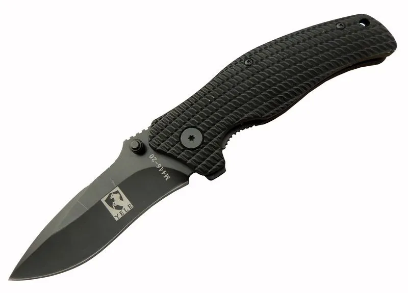 Yele M446 Siyah Kamp Çakı 20cm - Yarı Otomatik, Kemerlikli - Lisinya Yele M446 Siyah Kamp Çakı 20cm - Yarı Otomatik, Kemerlikli - Lisinya