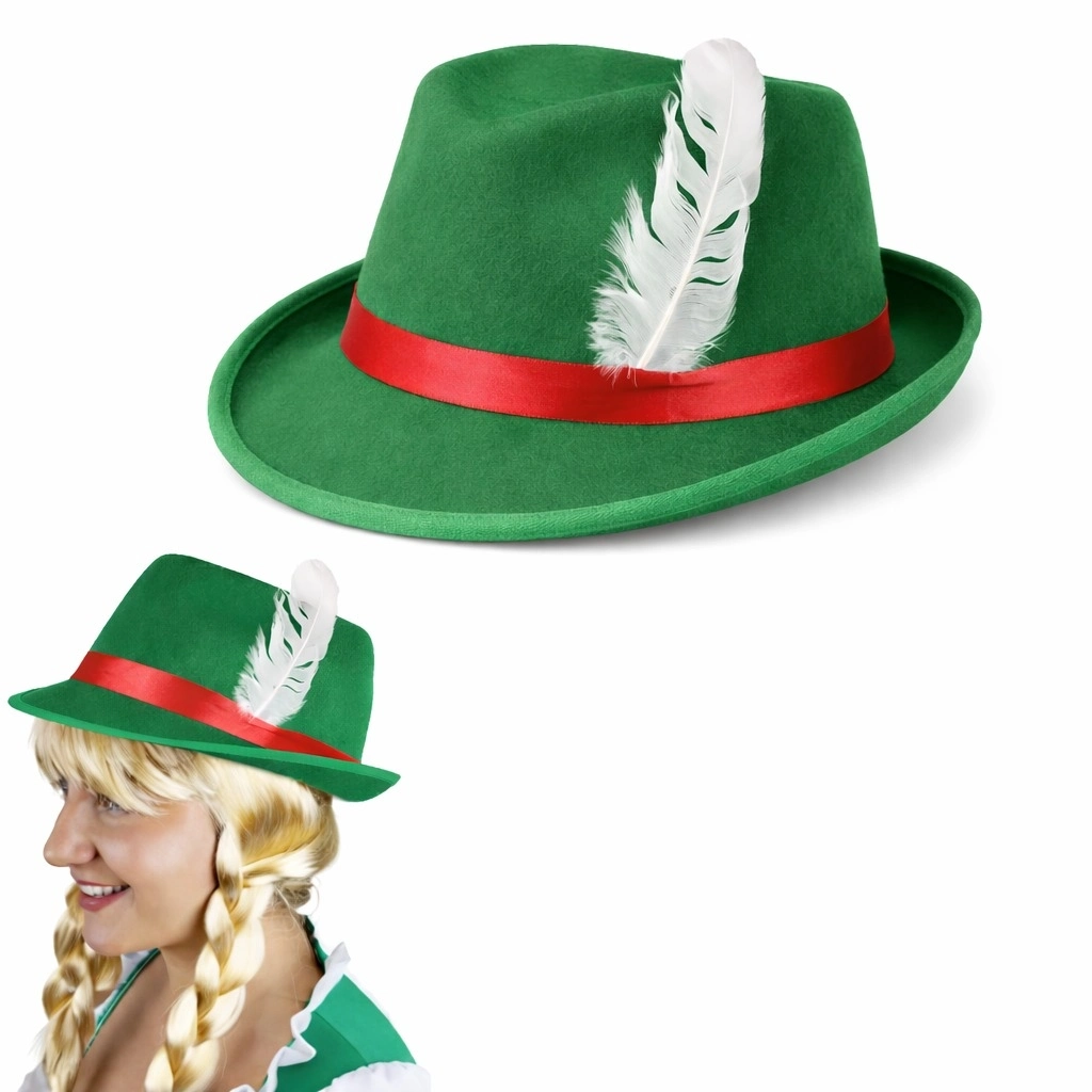 Yeşil Tüylü Alman Bavyera Şapkası - Lisinya