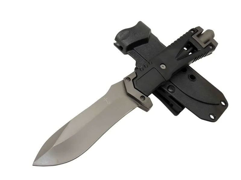 Zero Error Tactical 7 40 Siyah Outdoor Bıçak 27cm - Siyah Sap, Magnezyum Çubuklu, Kılıflı - Lisinya