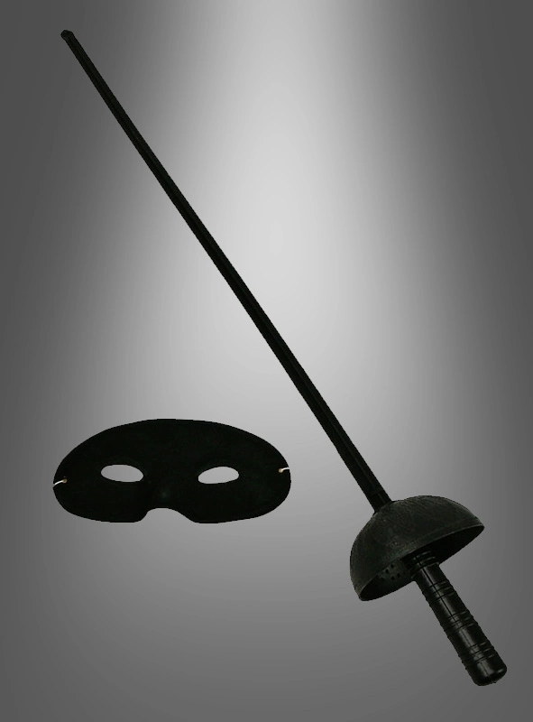 Zorro Kostüm Plastik Aksesuar Seti – Maske Ve Kılıç (67 Cm) - Lisinya