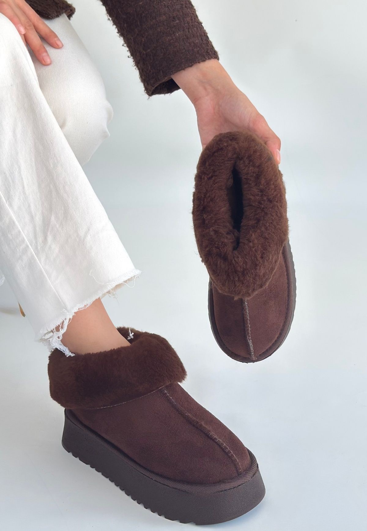 Edali Kahverengi Süet Bot - Lisinya Edali Kahverengi Süet Bot - Lisinya