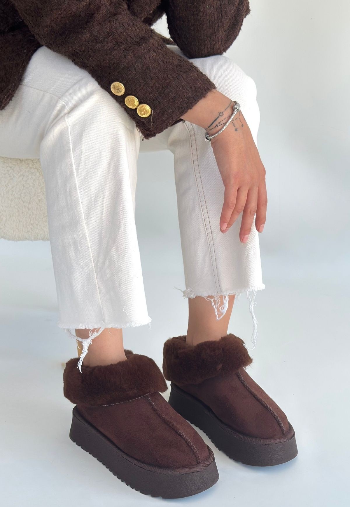 Edali Kahverengi Süet Bot - Lisinya