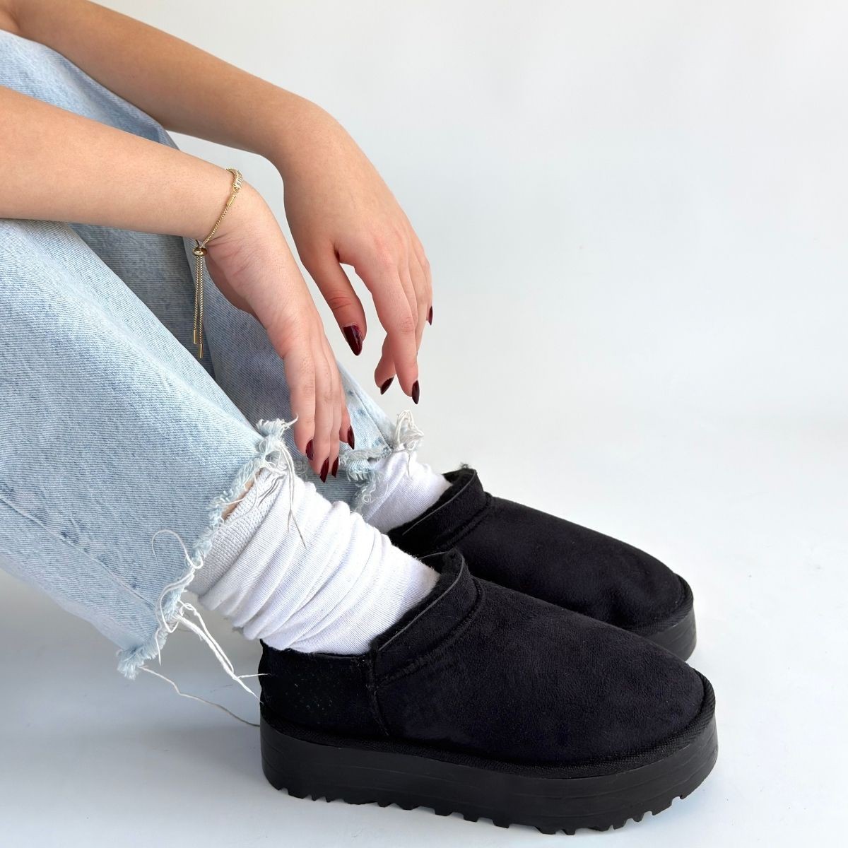 Mitay Siyah Süet Bot - Lisinya