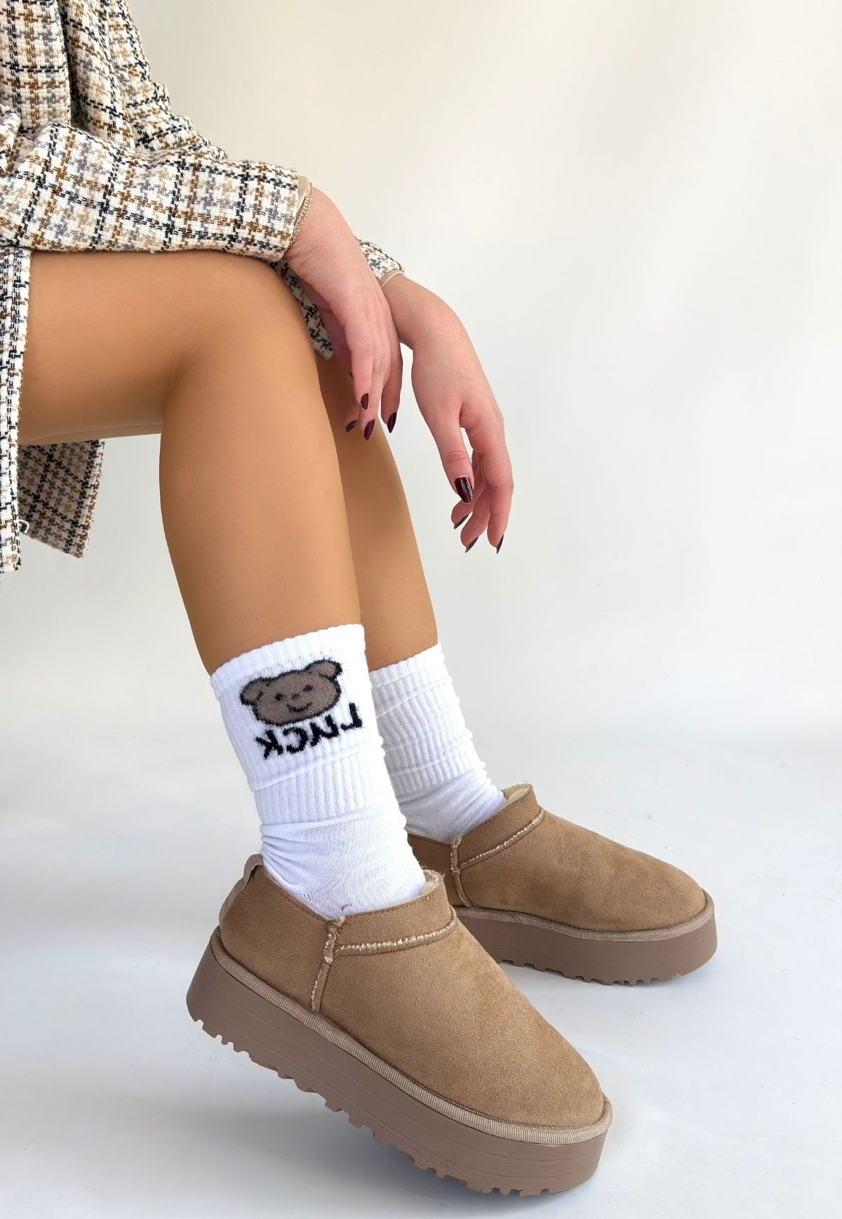 Mitay Vizon Süet Bot - Lisinya Mitay Vizon Süet Bot - Lisinya