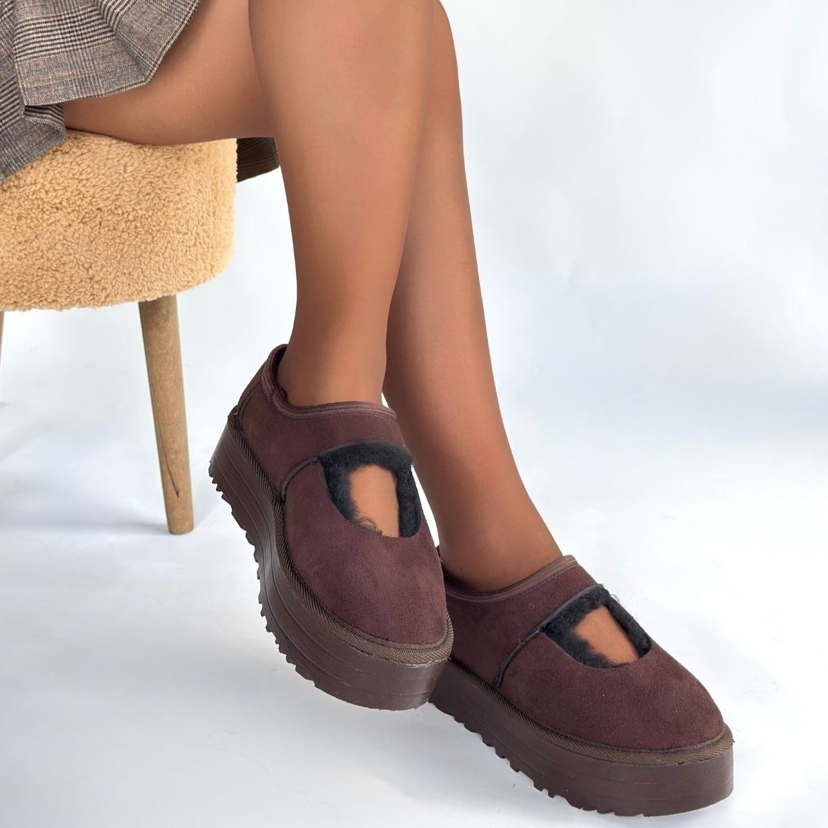 Carren Kahverengi Süet Bot - Lisinya Carren Kahverengi Süet Bot - Lisinya