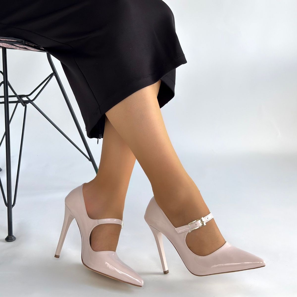 Tiej Bej Rugan Stiletto Ayakkabı - Lisinya Tiej Bej Rugan Stiletto Ayakkabı - Lisinya