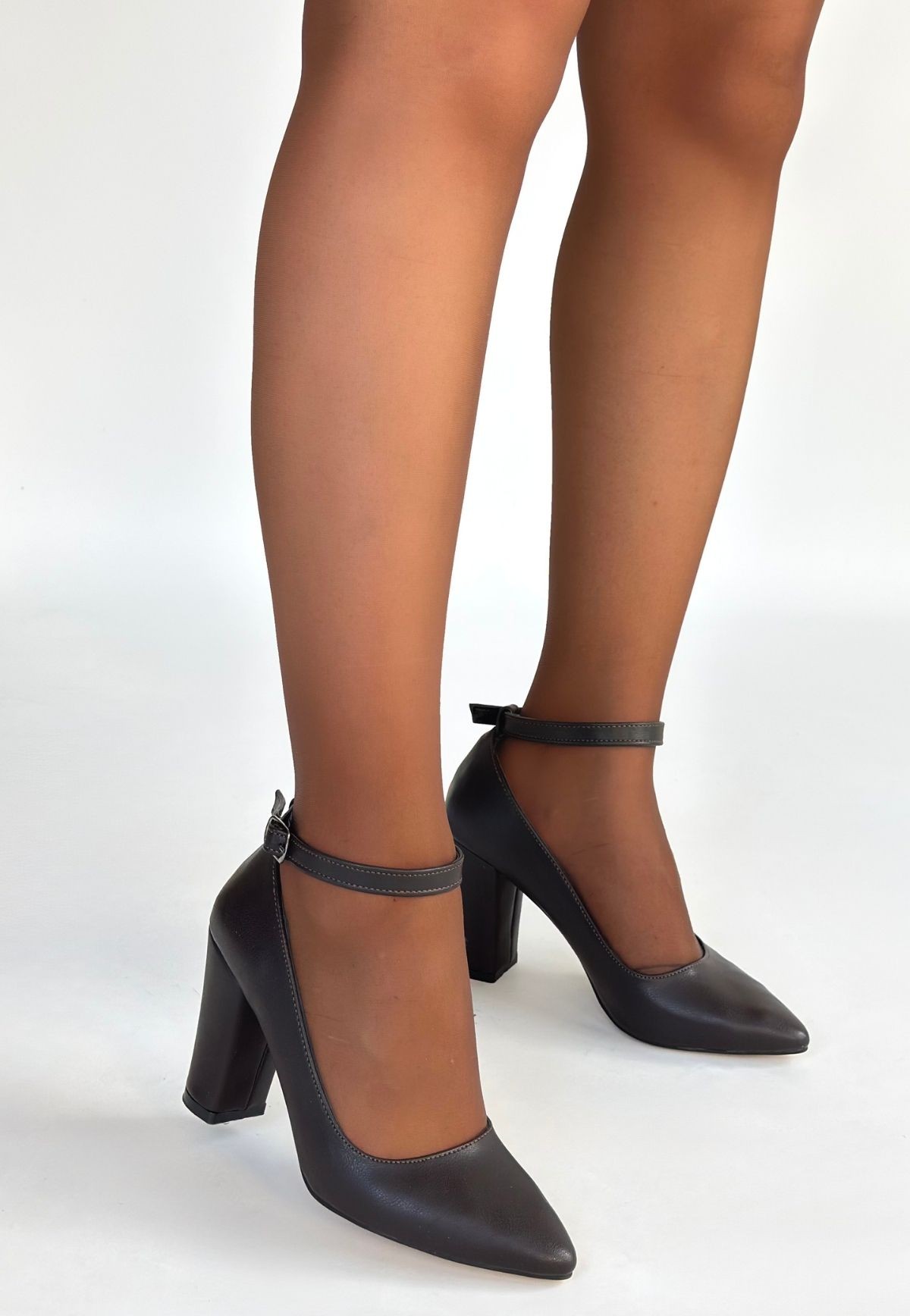 Rity Kahverengi Cilt Topuklu Ayakkabı - Lisinya Rity Kahverengi Cilt Topuklu Ayakkabı - Lisinya