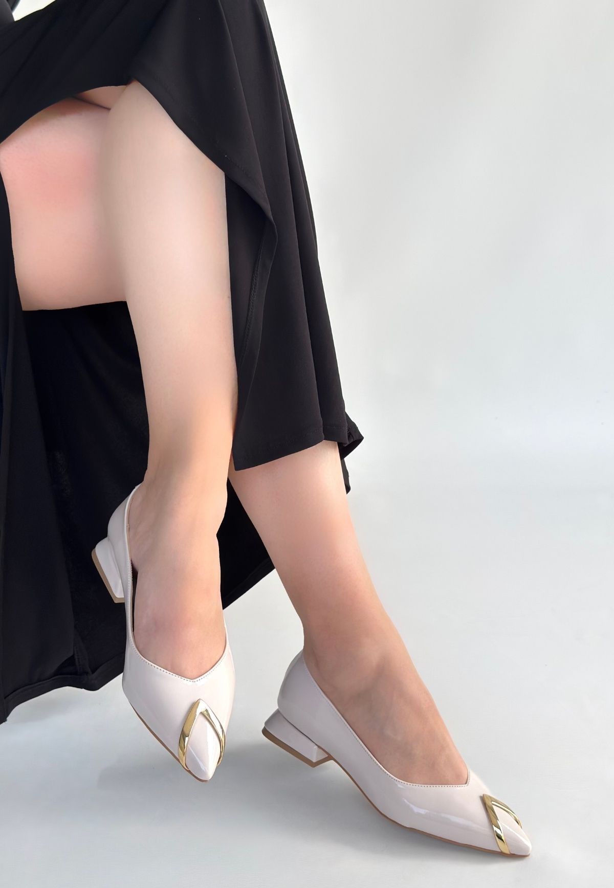 Goes Bej Rugan Babet Ayakkabı - Lisinya