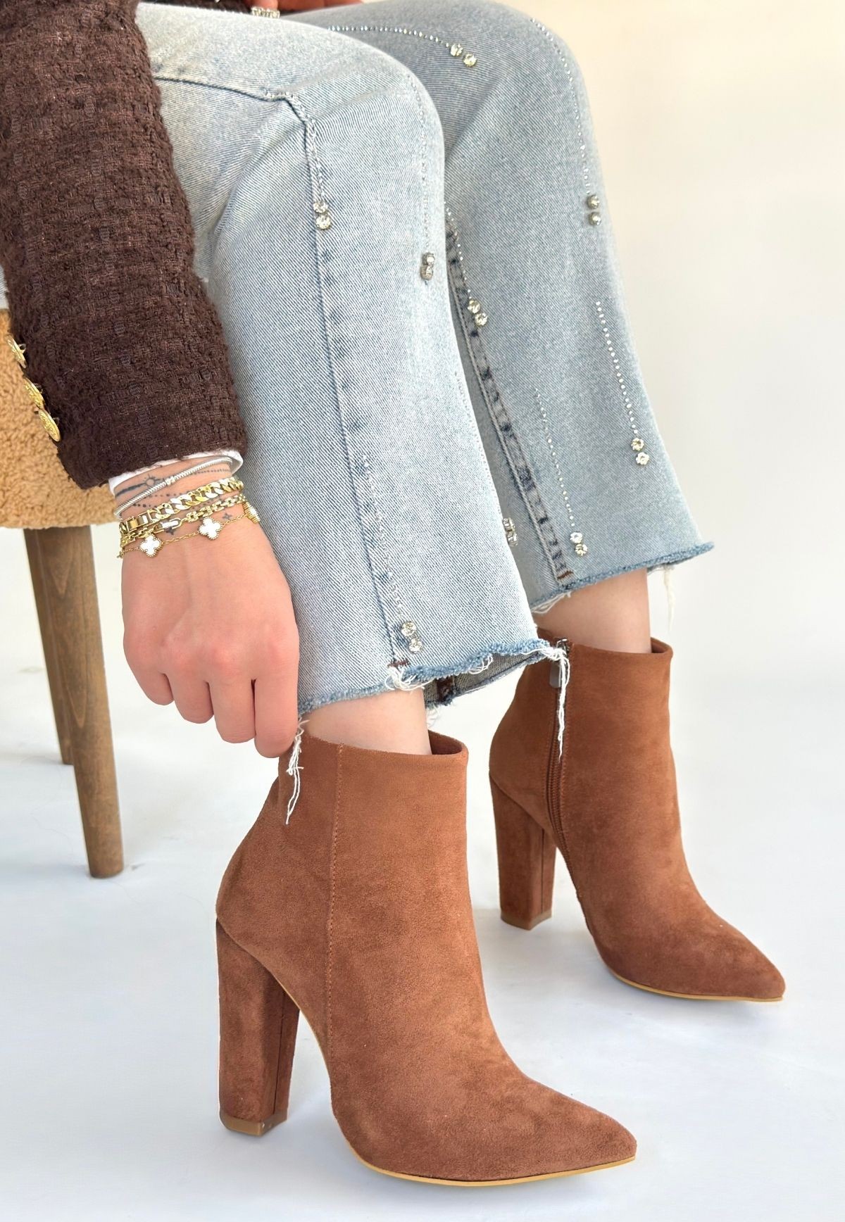 Loora Vizon Süet Topuklu Bot - Lisinya