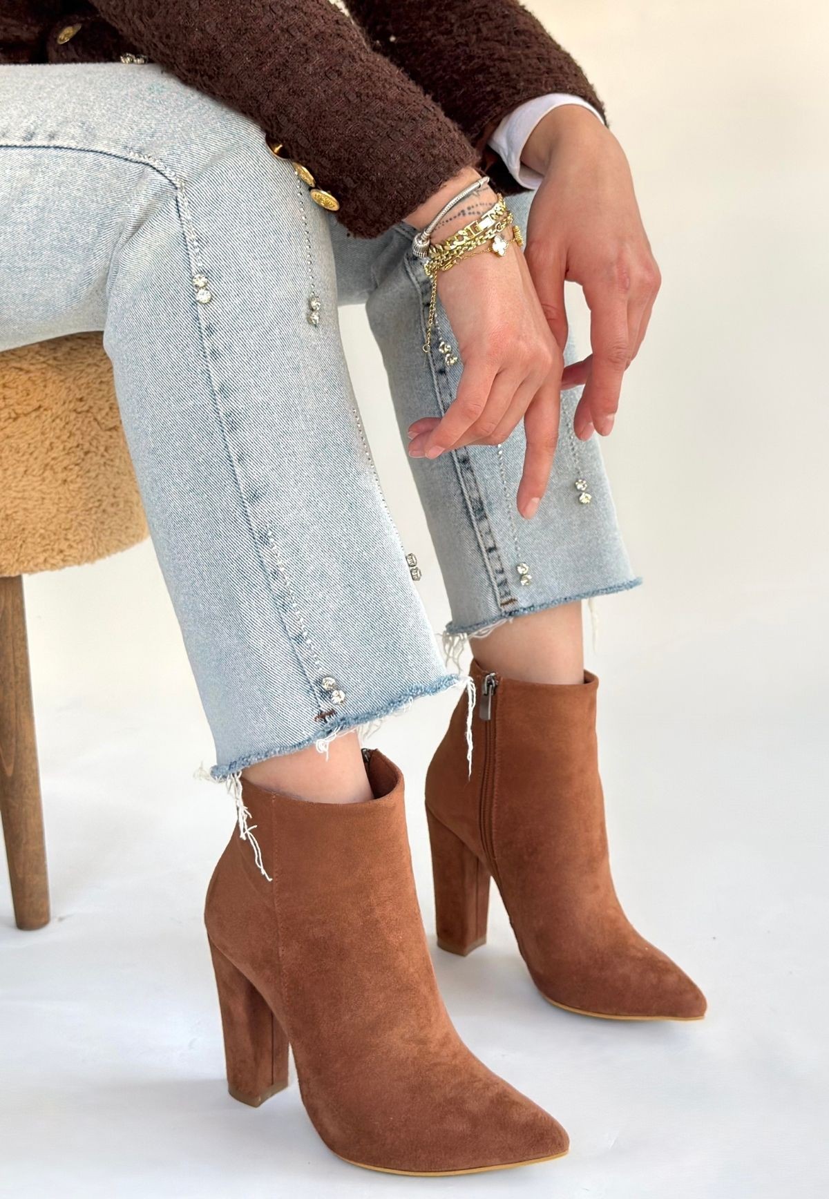 Loora Vizon Süet Topuklu Bot - Lisinya