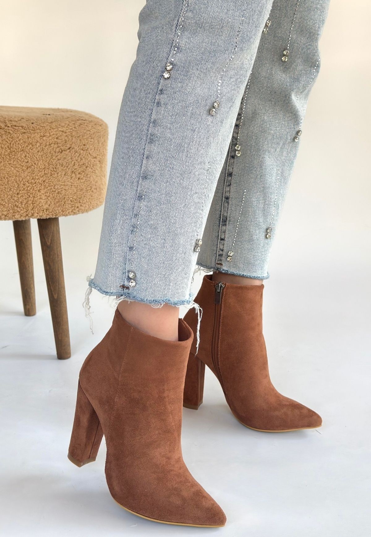 Loora Vizon Süet Topuklu Bot - Lisinya