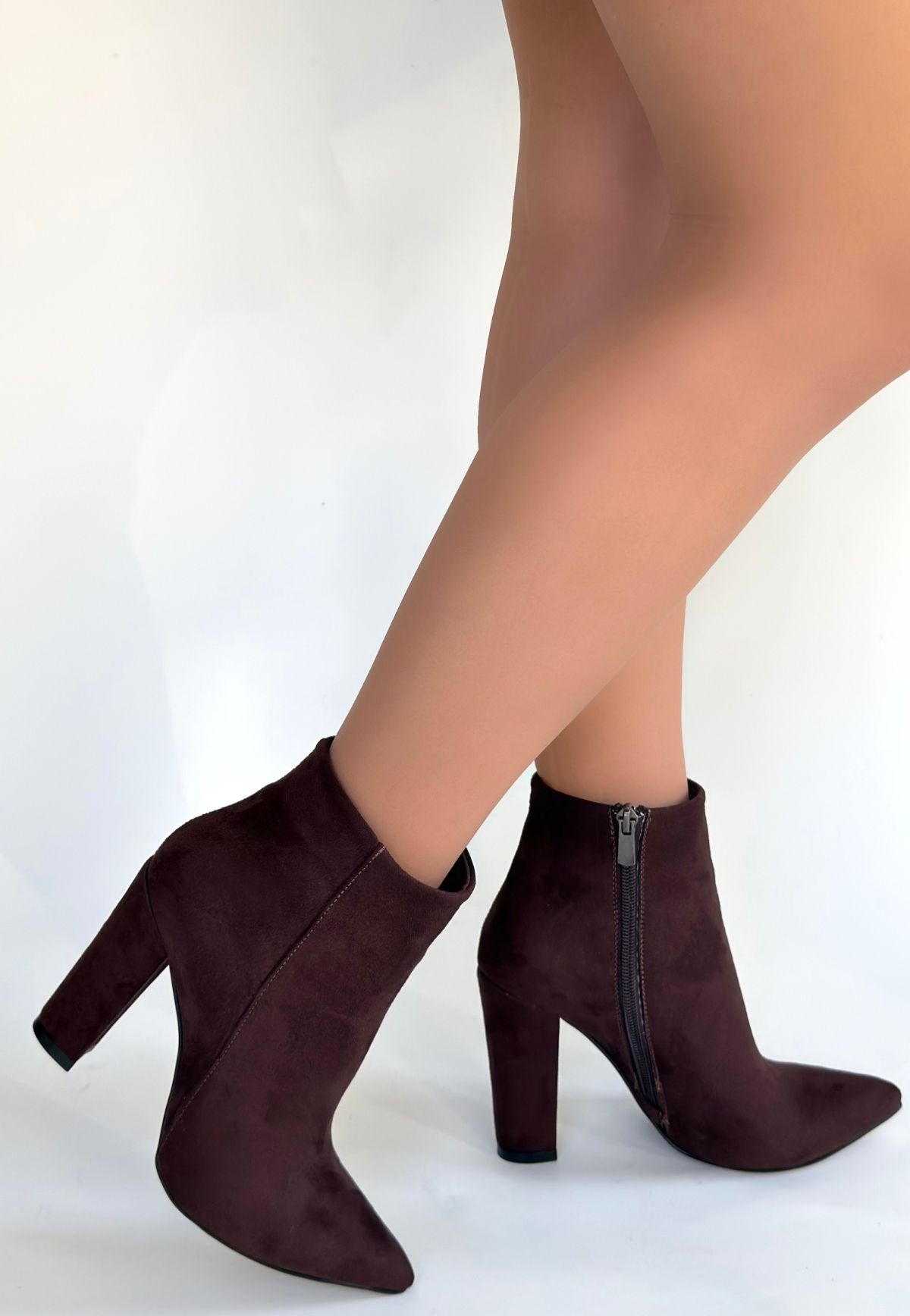 Loora Açık Kahve Süet Topuklu Bot - Lisinya