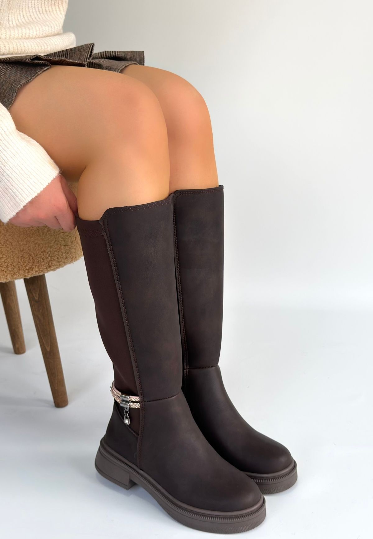 Mojja Kahverengi Nubu Çizme - Lisinya