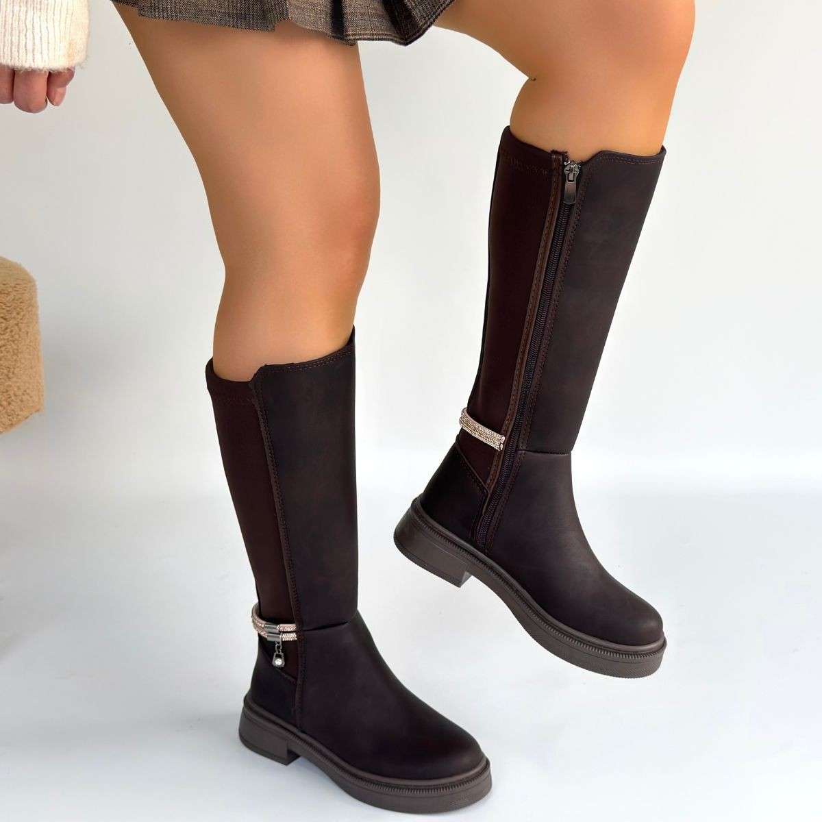 Mojja Kahverengi Nubu Çizme - Lisinya