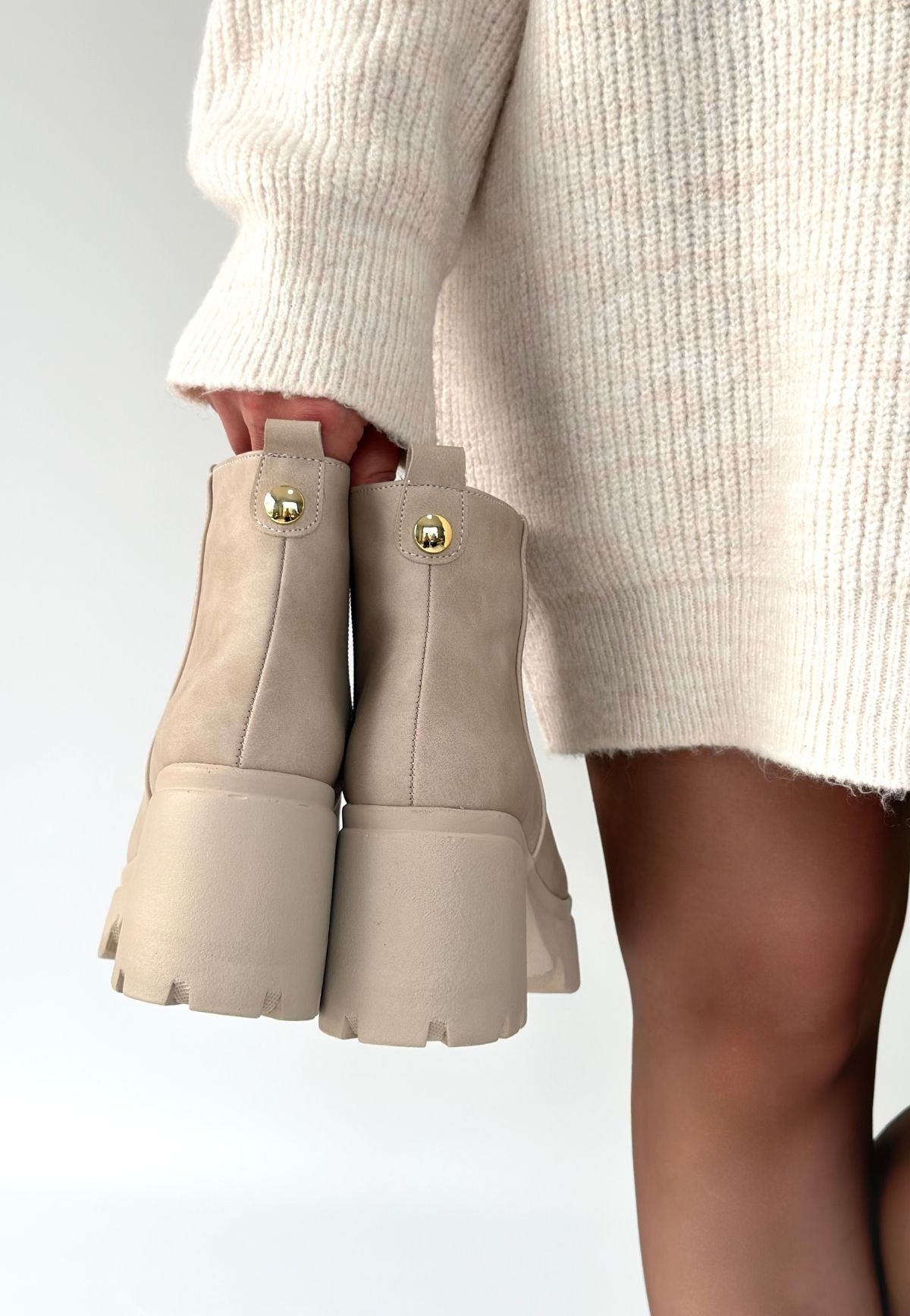 Belay Bej Nubuk Topuklu Bot - Lisinya