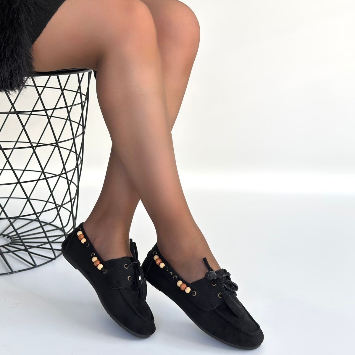 Elora Siyah Süet Babet - Lisinya