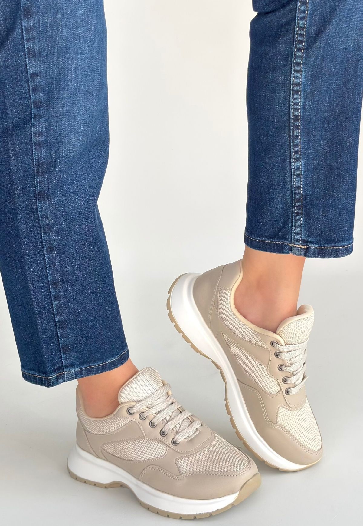 Slar Vizon Cilt Bağcıklı Spor Ayakkabı - Lisinya