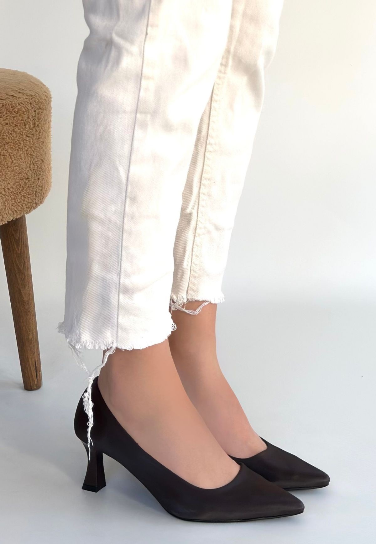 Mırta Acı Kahve Cilt Topuklu Ayakkabı - Lisinya