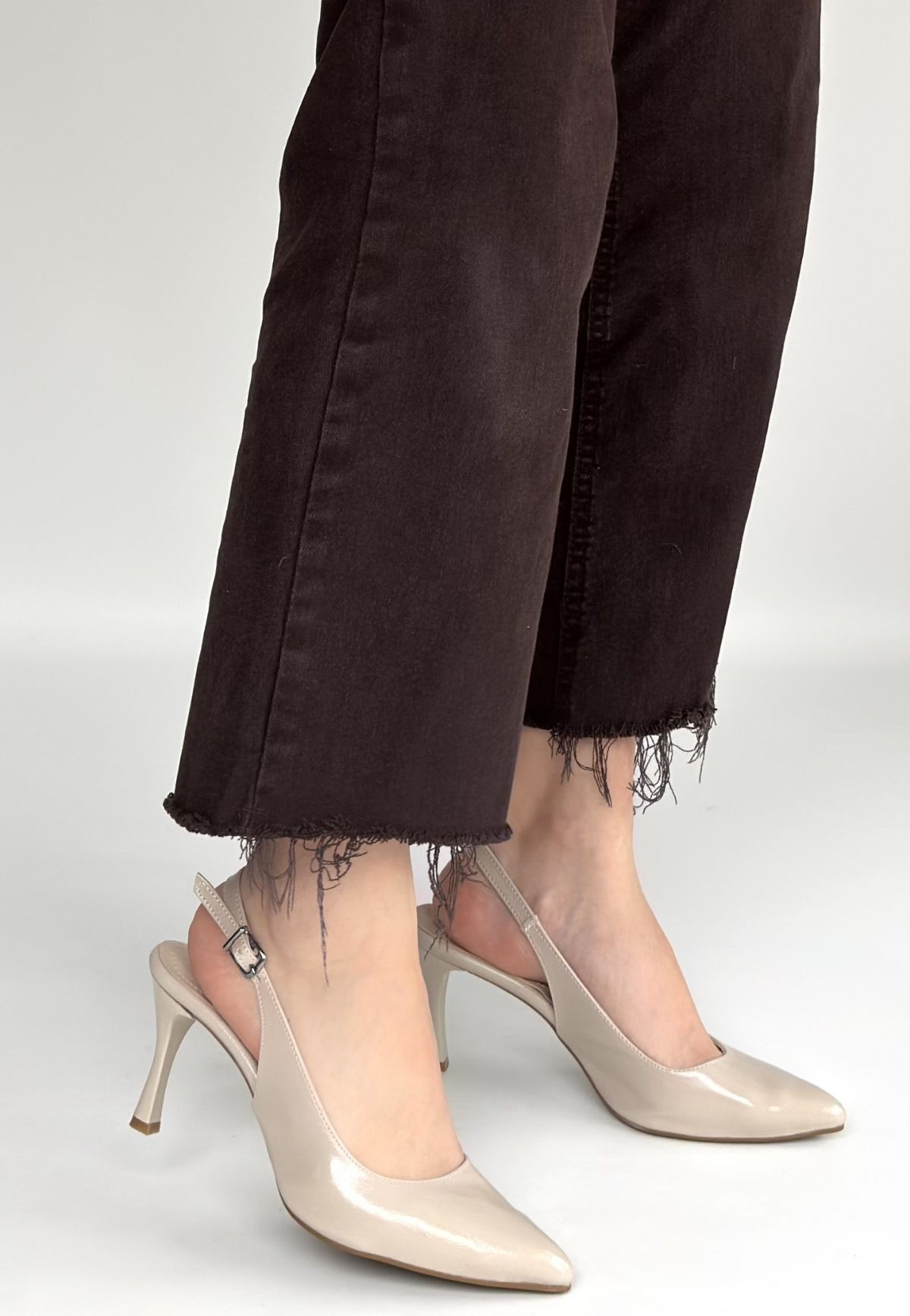 Uster Bej Rugan Topuklu Ayakkabı - Lisinya