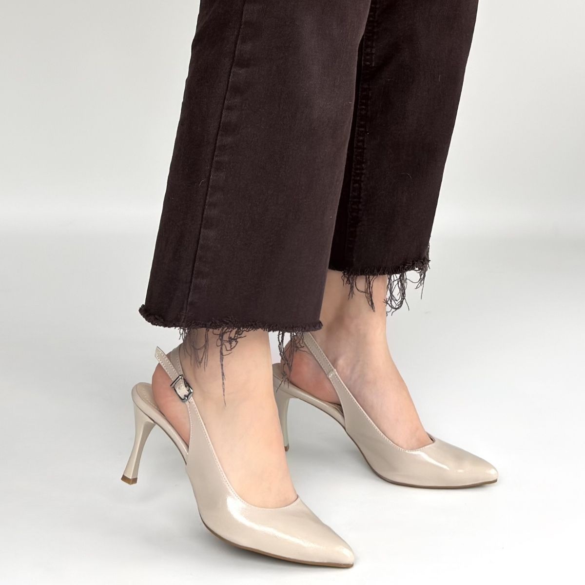 Uster Bej Rugan Topuklu Ayakkabı - Lisinya