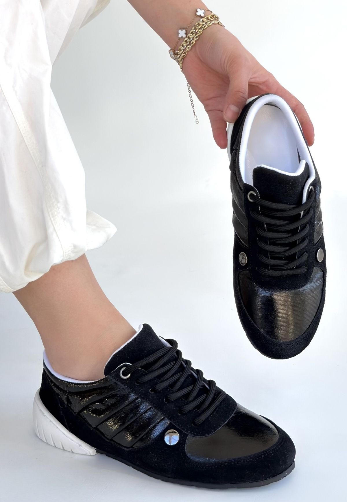 Jawen Siyah Nubuk Spor Ayakkabı - Lisinya Jawen Siyah Nubuk Spor Ayakkabı - Lisinya