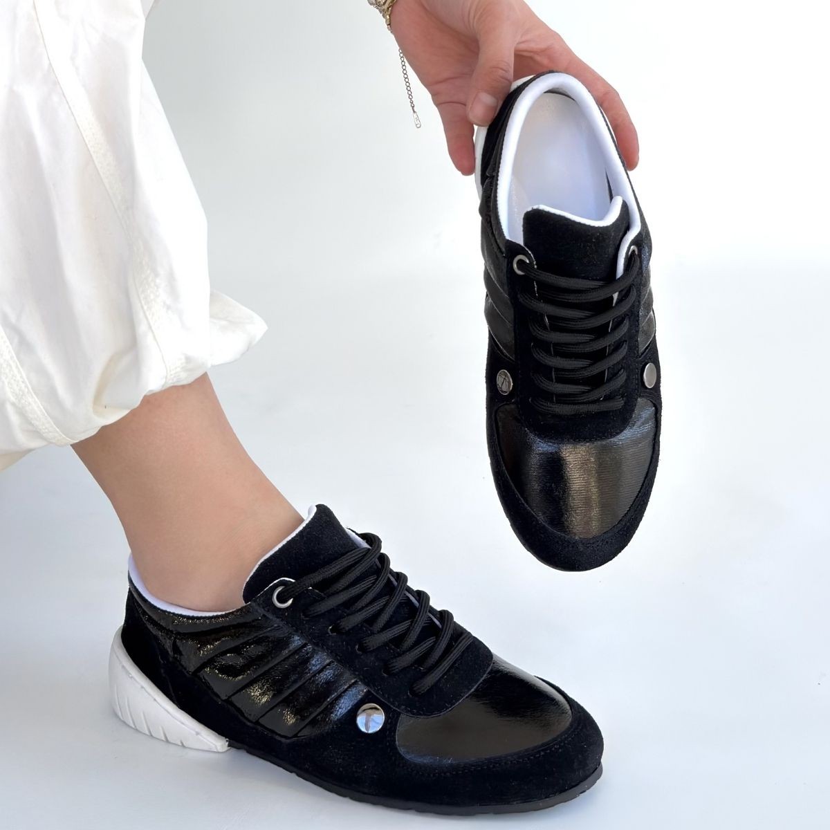 Jawen Siyah Nubuk Spor Ayakkabı - Lisinya Jawen Siyah Nubuk Spor Ayakkabı - Lisinya