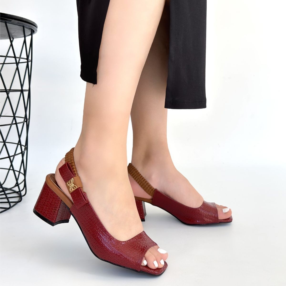 Alessi Bordo  Rugan Topuklu Ayakkabı - Lisinya