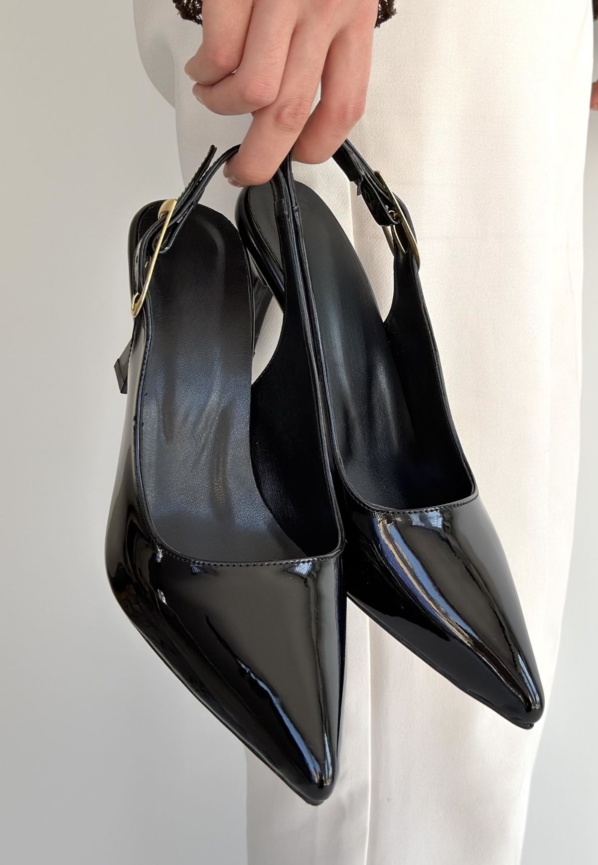 Hies Siyah Rugan Topuklu Ayakkabı - Lisinya Hies Siyah Rugan Topuklu Ayakkabı - Lisinya