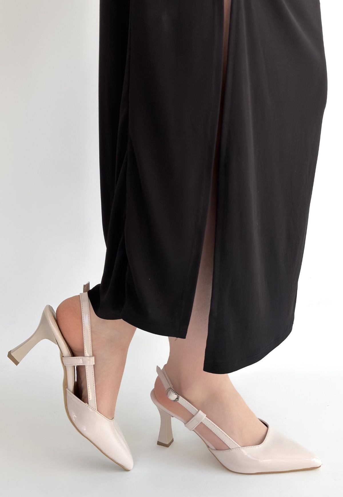 Hoost Bej Rugan Topuklu Ayakkabı - Lisinya Hoost Bej Rugan Topuklu Ayakkabı - Lisinya