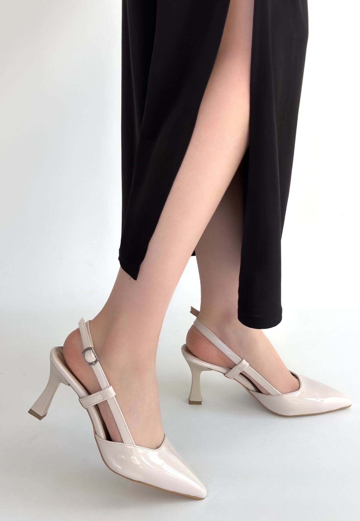 Hoost Bej Rugan Topuklu Ayakkabı - Lisinya Hoost Bej Rugan Topuklu Ayakkabı - Lisinya