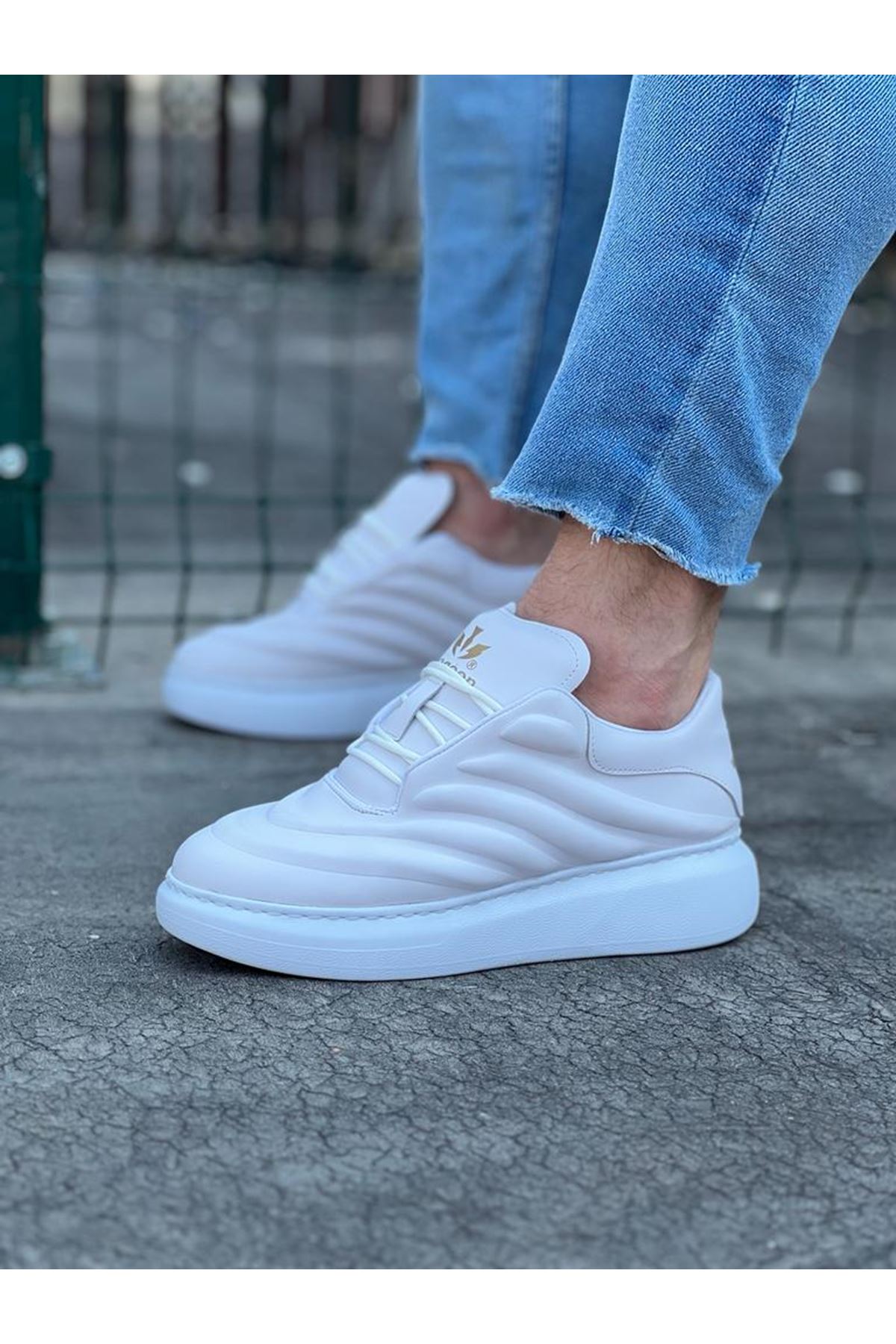 Lisinya947 CZ094 Beyaz Cilt Erkek Casual Ayakkabı