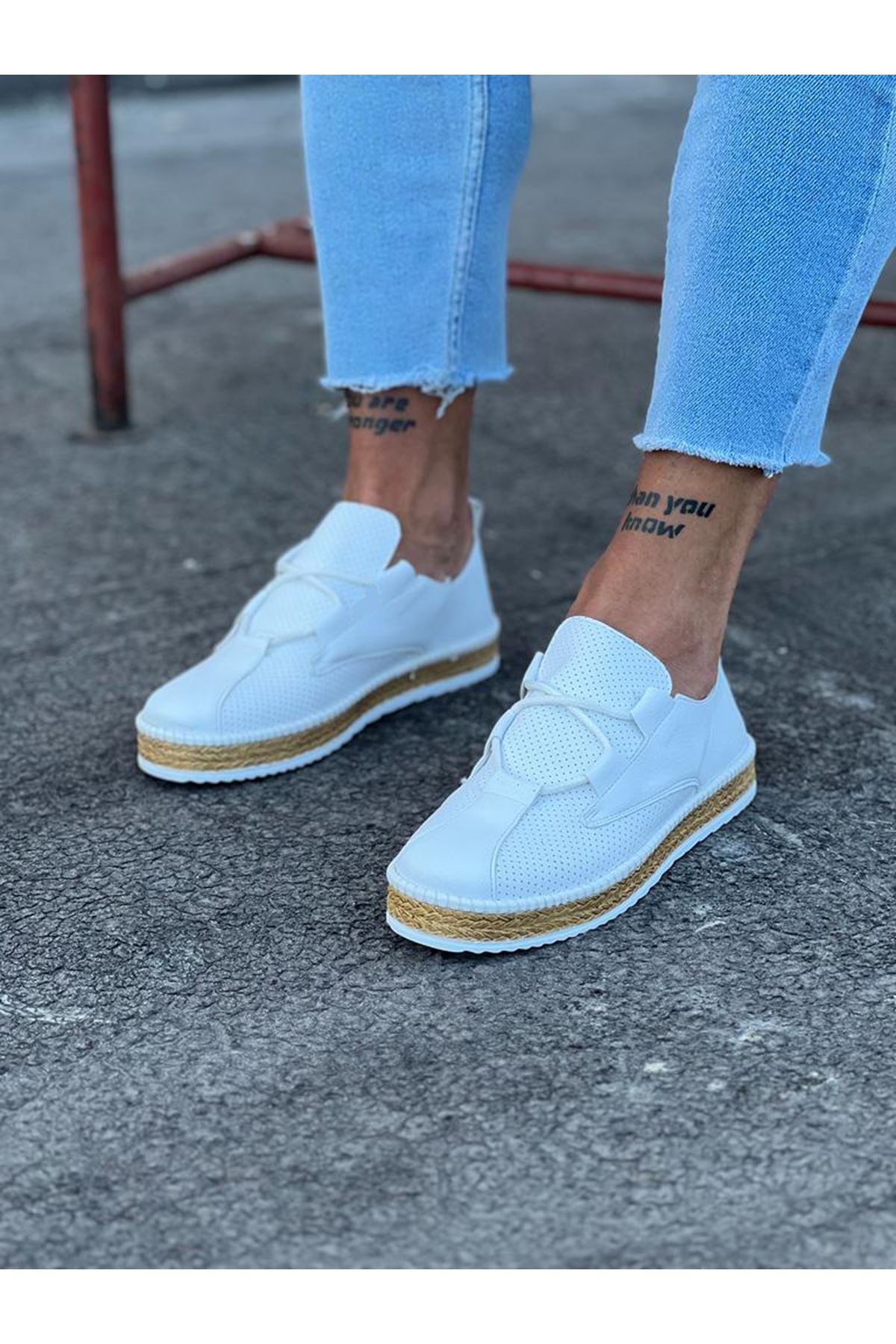 Lisinya947 CZ015 Beyaz Erkek Casual Ayakkabı