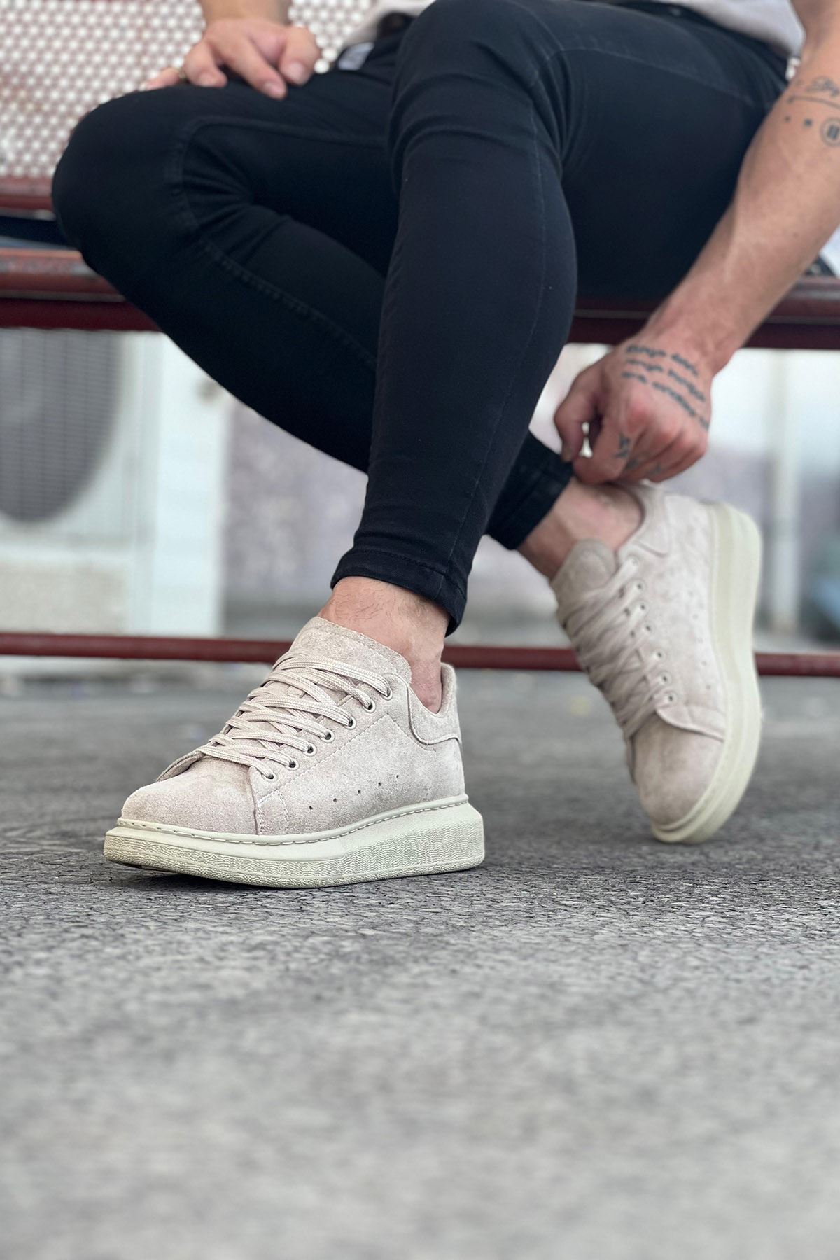 Lisinya947 CZ096 Bej Süet Günlük Erkek Casual Ayakkabı Lisinya947 CZ096 Bej Süet Günlük Erkek Casual Ayakkabı