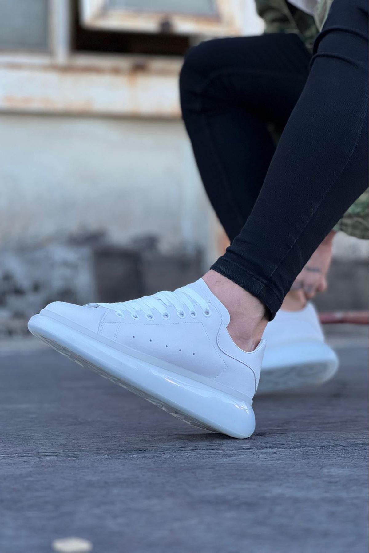 Lisinya947 CZ095 Beyaz Erkek Casual Ayakkabı