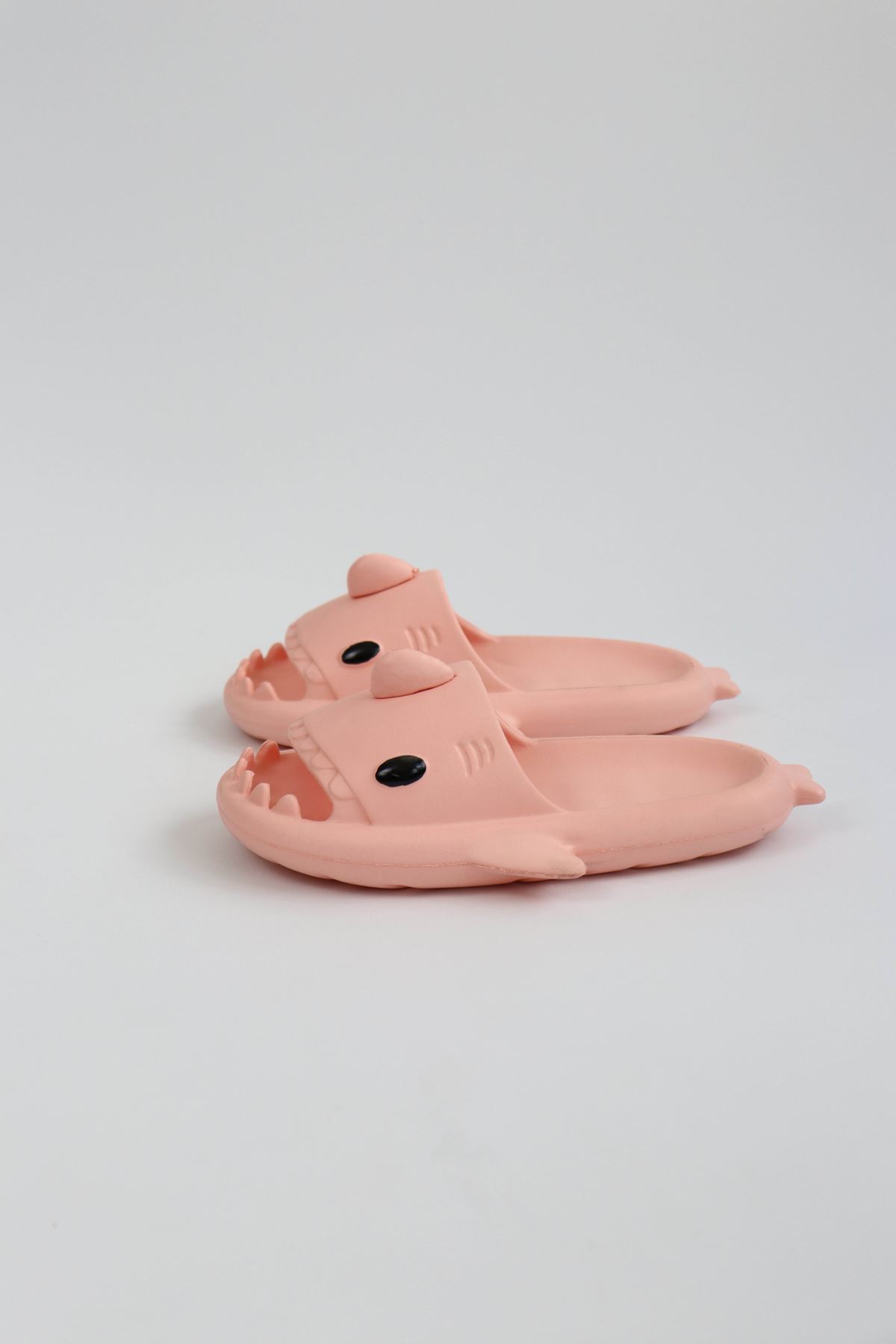 Köpekbalığı Pembe Unisex Tam Ortopedik Terlik Shark Slides