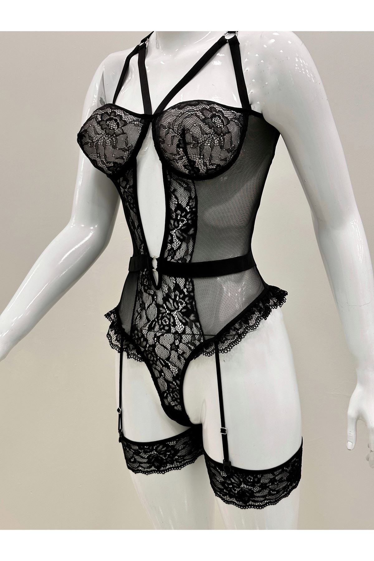 Afrodit Siyah Sexy Jartiyer Takım -1050 Afrodit Siyah Sexy Jartiyer Takım -1050